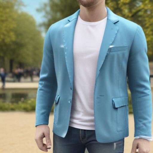 Felix from Stray Kids: Spring's Fashion Icon in Light Blue Luxury
