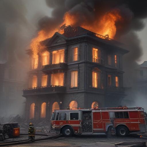 Massive Fire Engulfs Navy Secretary's Mansion, Evacuation Ordered!