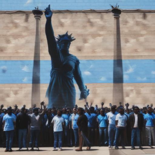 "Remembering George Floyd: A Mural's Call for Justice and Reflection"