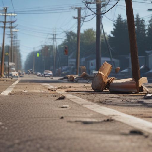 Utility Pole Collision Disrupts Power and Traffic in Westbrook