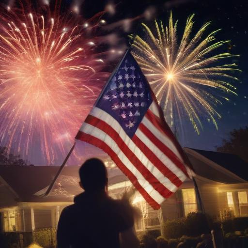 Rain or Shine: A Colorful Independence Day Celebration Unfolds in the Suburbs