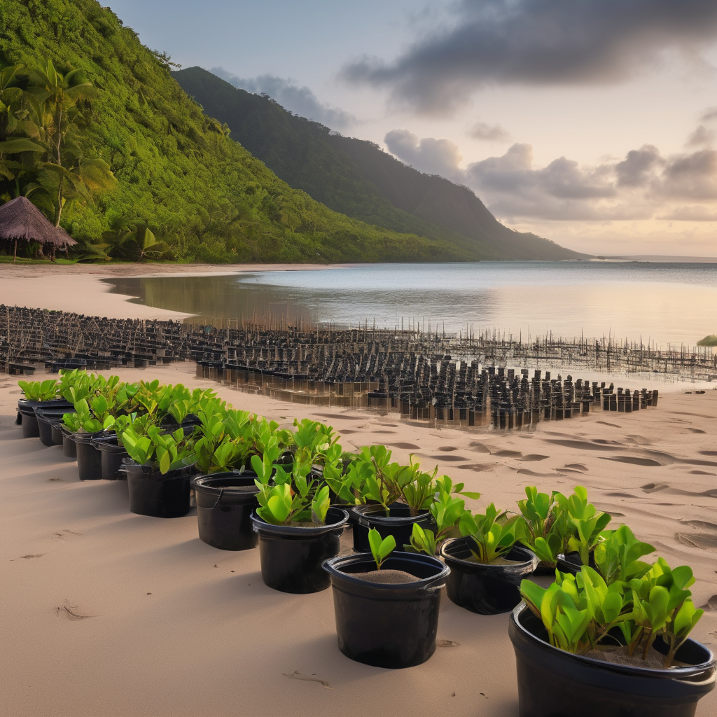 Fiji Ports Team Drives Coastal Cleanup Wave with 20,000 Mangroves Planted