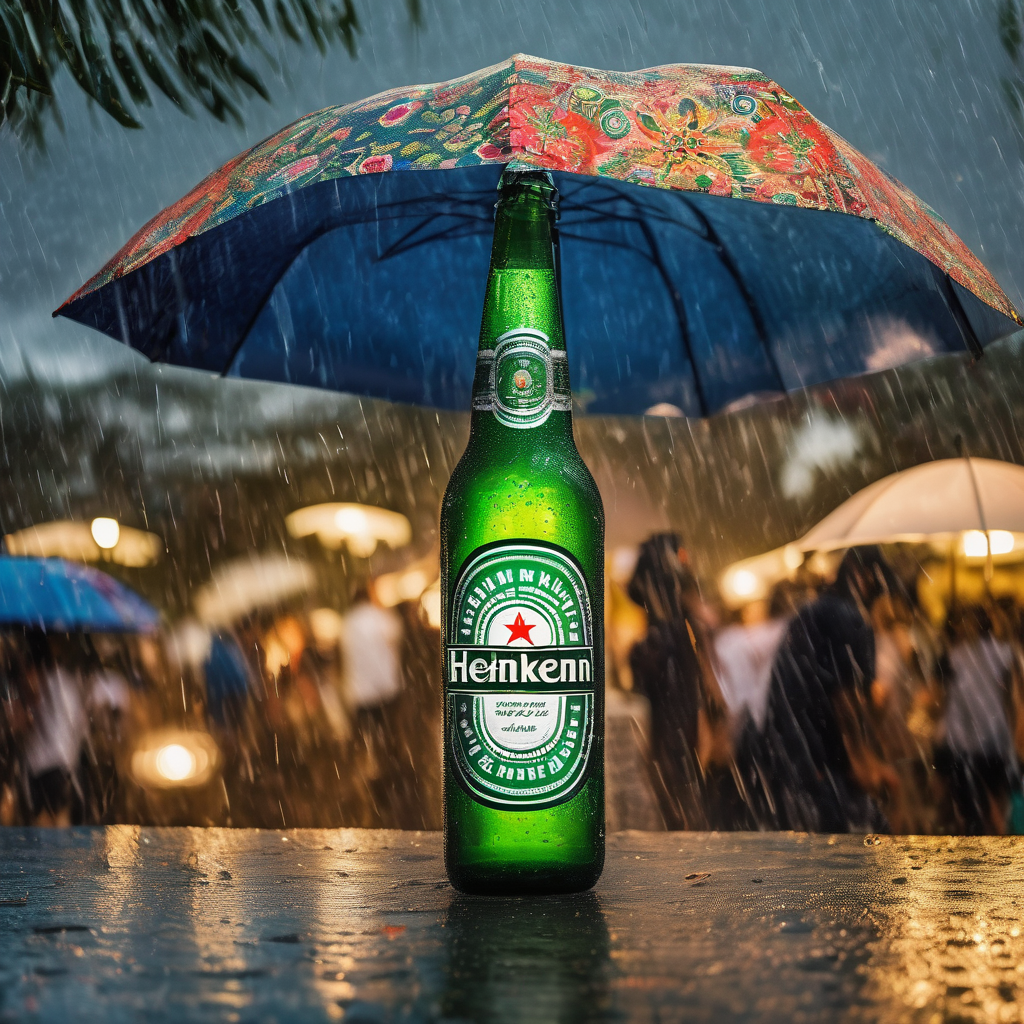 Rain Can't Dampen Fiji's Heineken Wanfire Music Festival