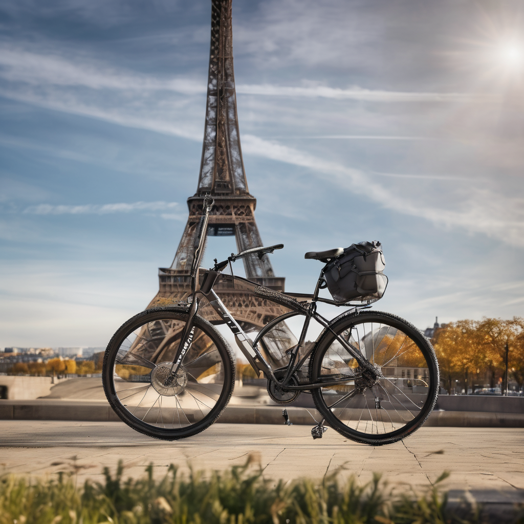 Cyclist shatters Eiffel Tower ascent record on all-terrain bike