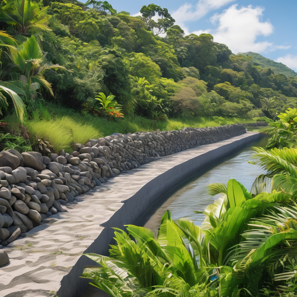 Nasivi River Embankment to Shield Tavua from Floods in Fiji