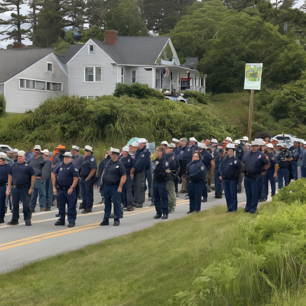 What sparked the Coast Guard Island protest standoff?