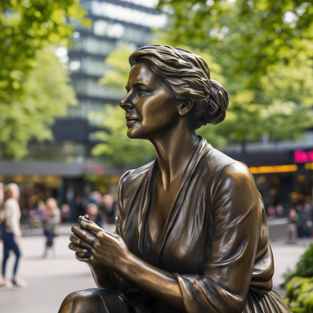 Bridget Jones Honored With Bronze Statue in Leicester Square, London