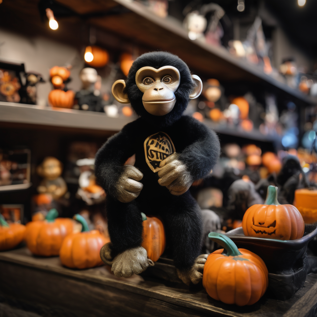 Monkey Runs Amok at Plano Spirit Halloween Store