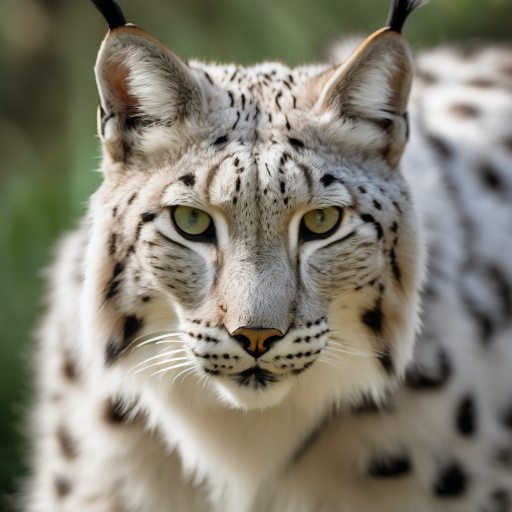 Mysterious Leucistic Iberian Lynx Captured in Spain by Amateur Photographer
