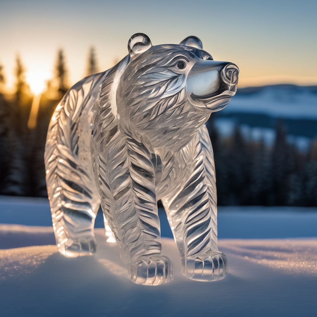 Tahoe's Heavenly Bear Delights on Ice