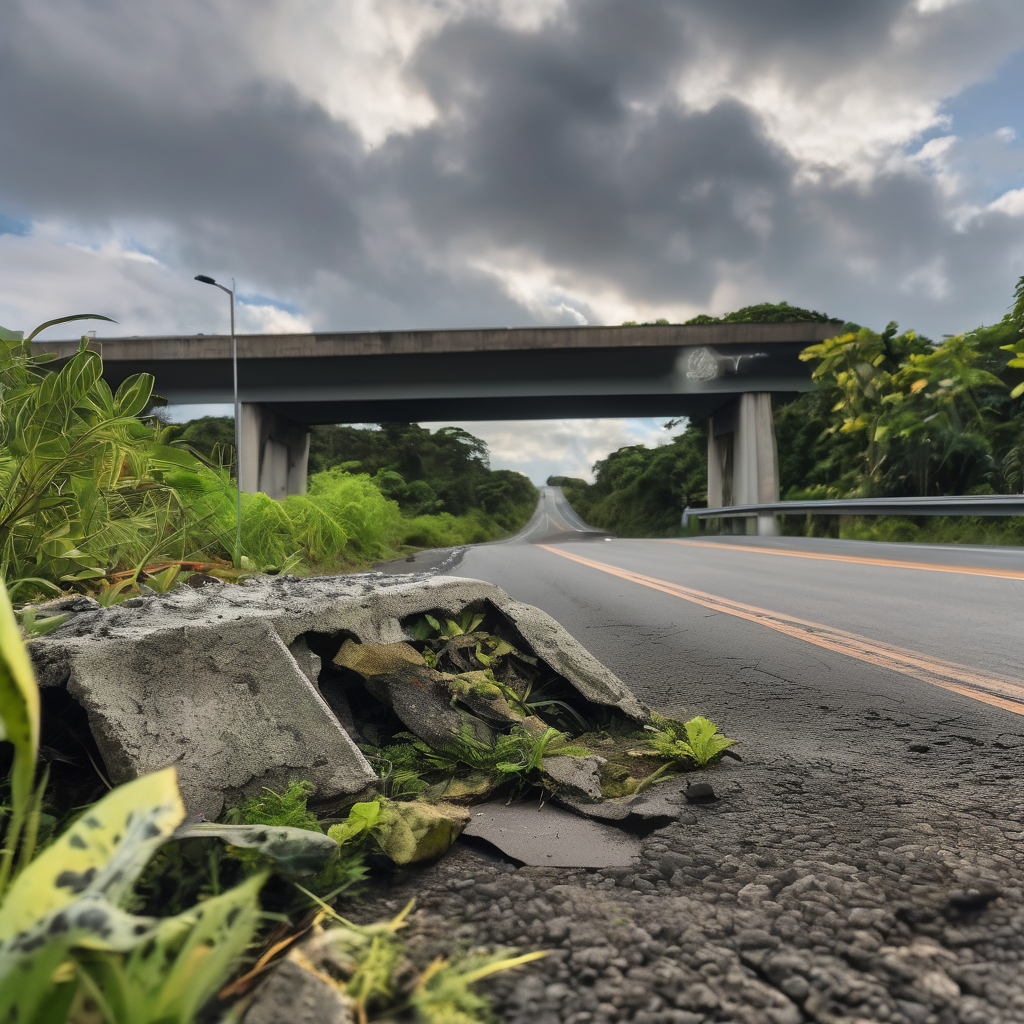 Partial Collapse of Sichuan's Shuangjiangkou Hongqi Bridge Triggers Highway Closure