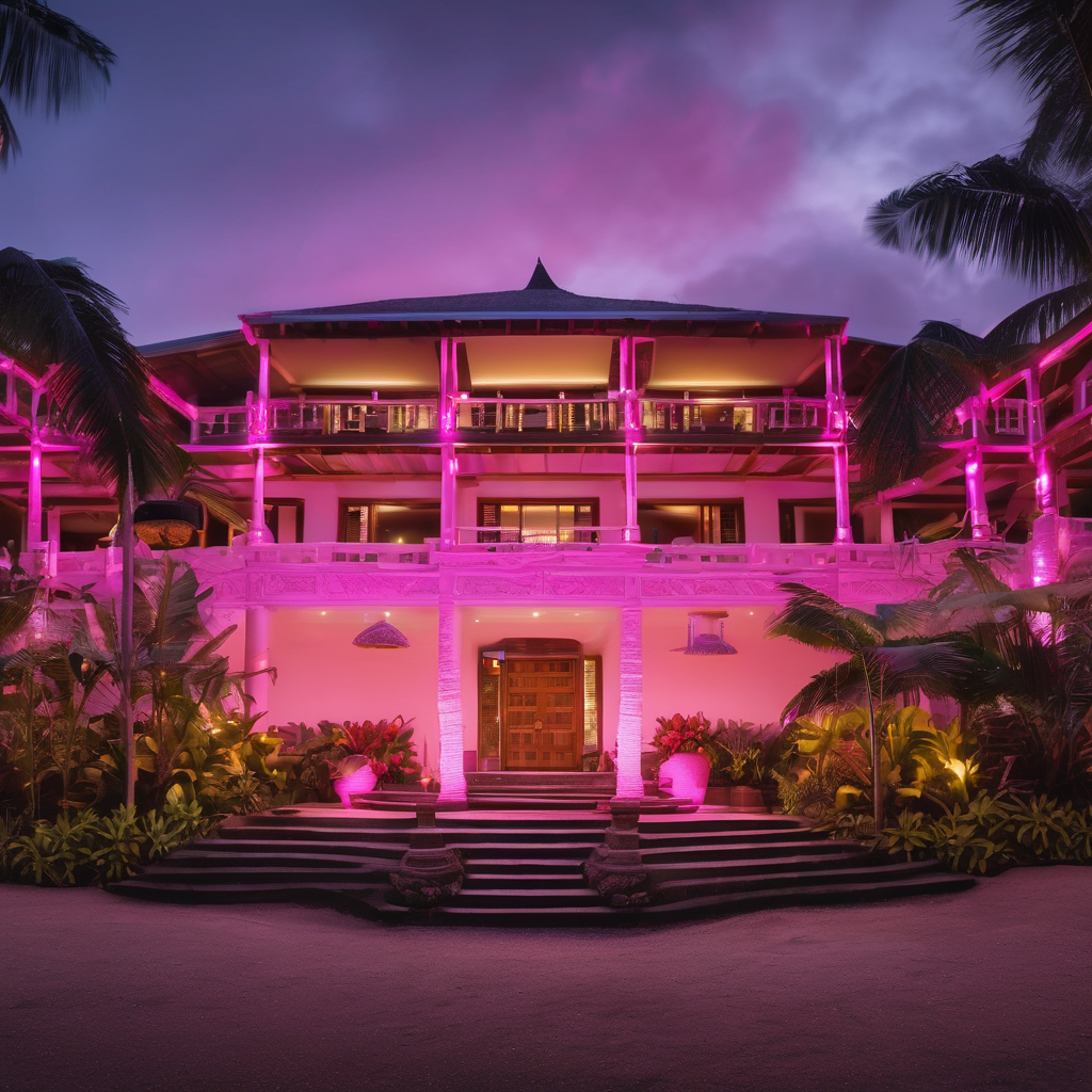 Fiji Hotels Light Up Pink for Pinktober Breast Cancer Cause