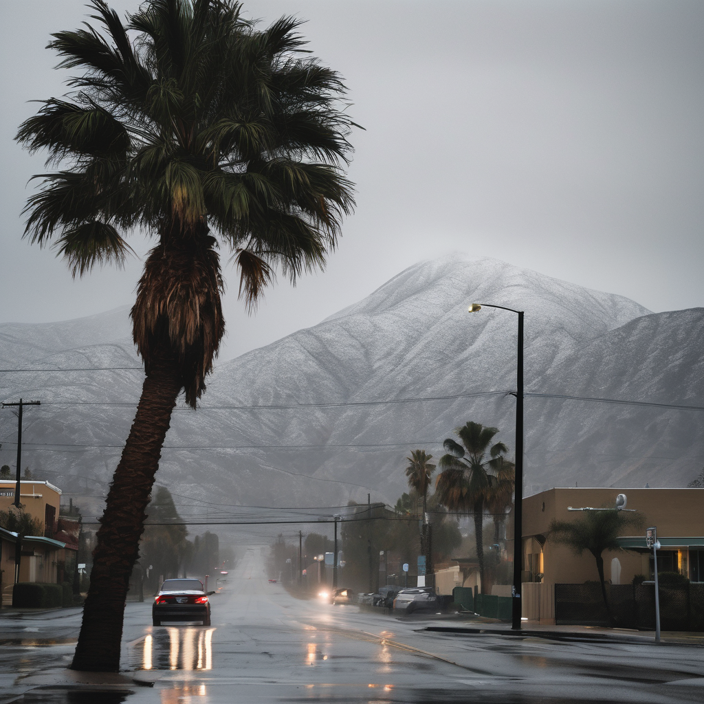New SoCal Storm Brings Rain and Mountain Snow