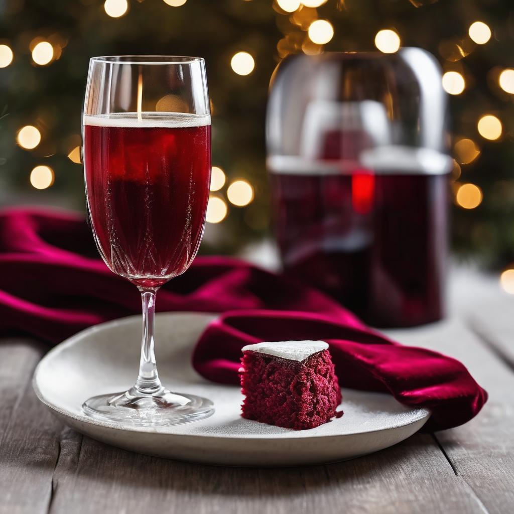 Salma Hayek Dazzles in Red Velvet Gown for Holiday Promo with Kahlua