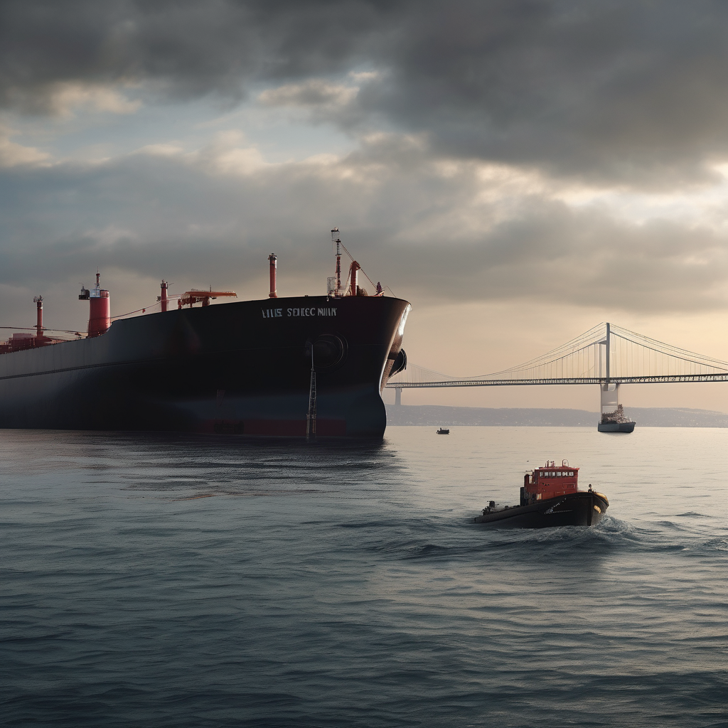 Two Russian Tankers Hit by Explosions Near the Bosphorus in the Black Sea, Rescue Underway