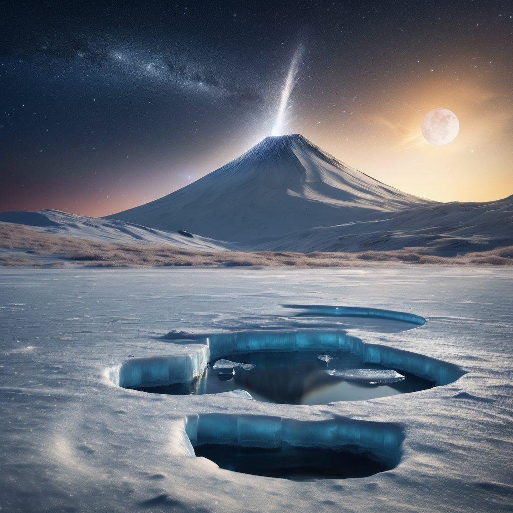 Interstellar Comet 3I/ATLAS Hints at Ice-Volcanoes Beyond the Solar System