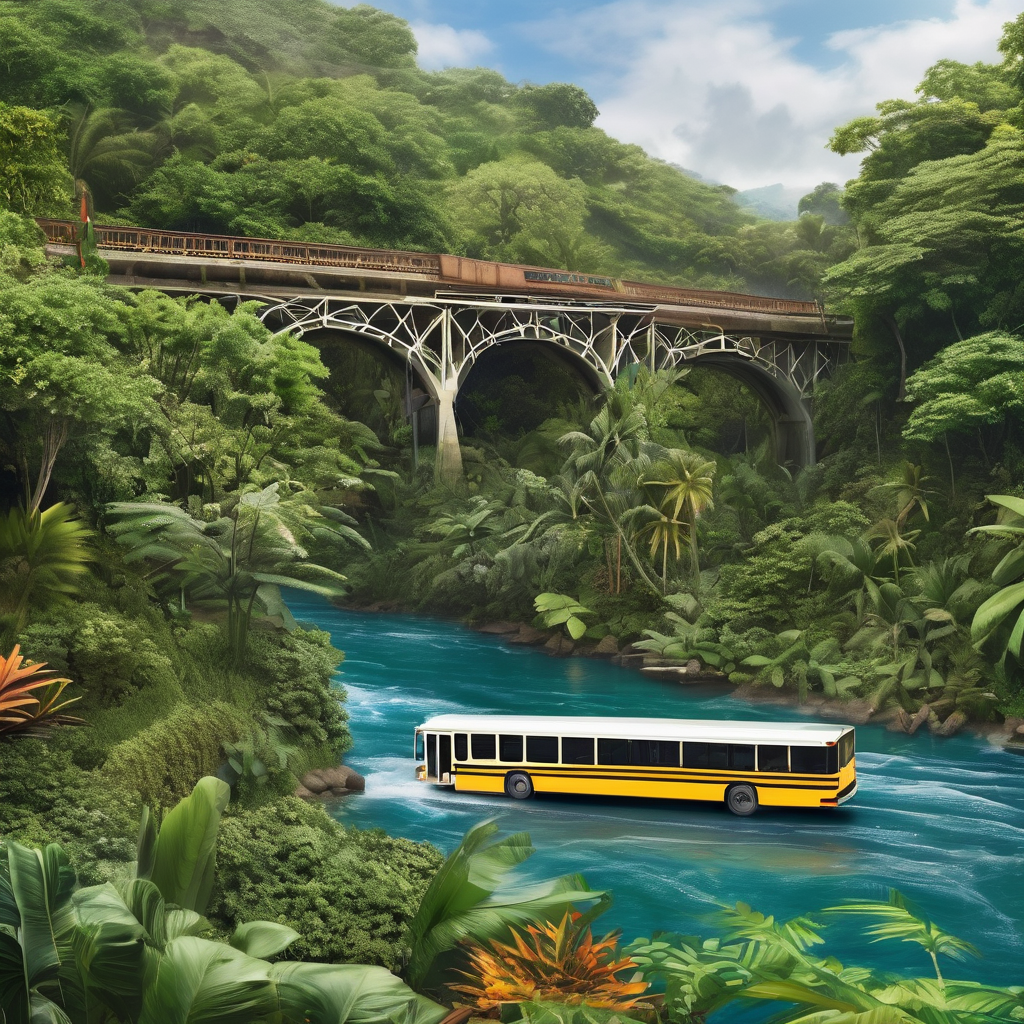 Bus veers off Fiji bridge; no injuries reported