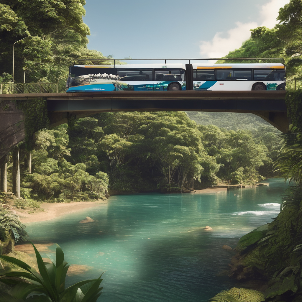 Bus veers off Fiji bridge; no injuries reported