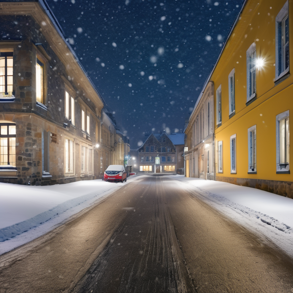 Snowstorm Strikes Brittany as Roads Lock Down and Schools Cancel