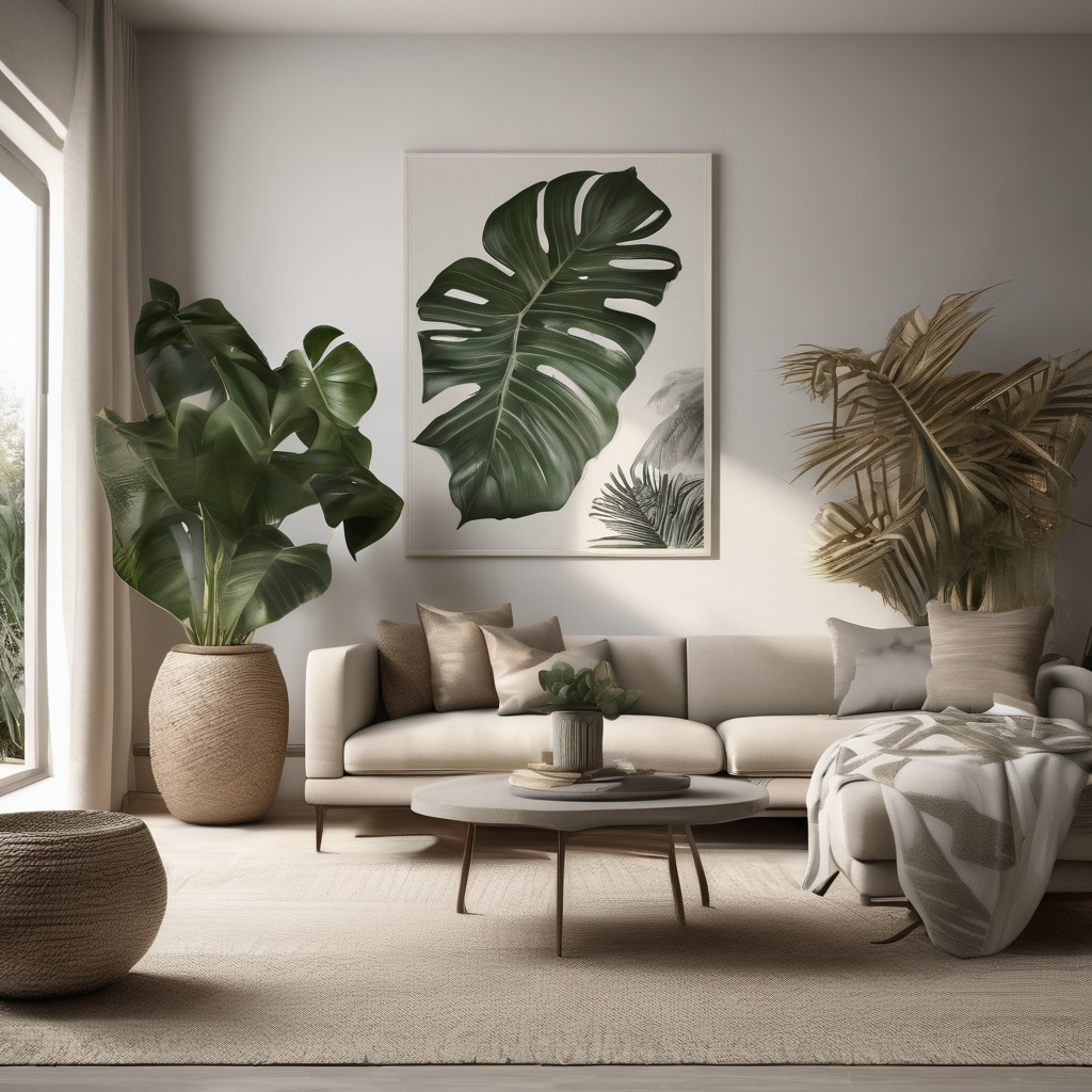 Indoor Plants for a Stylish, Tranquil Living Room