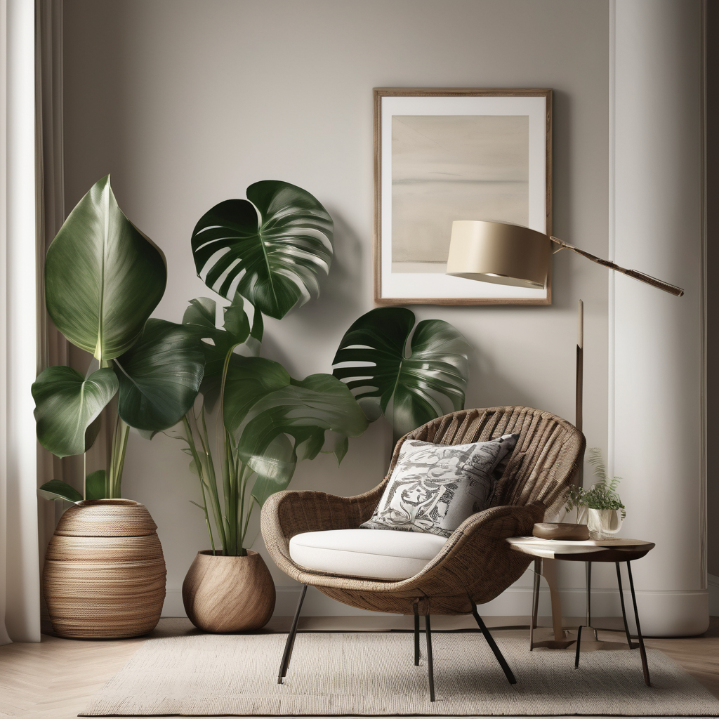 Indoor Plants for a Stylish, Tranquil Living Room
