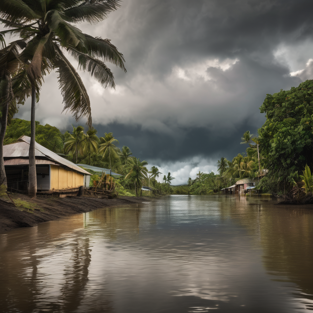 Northern Fiji Under Flash Flood Alert as Heavy Rain Pours