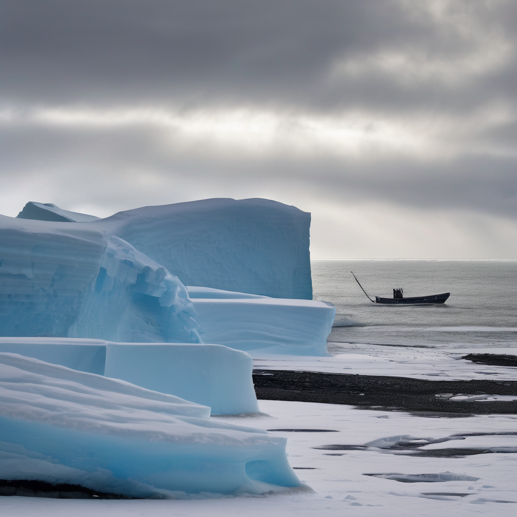 Winter Weather Wonders: Snow Squall Pileups, Blue Icebergs, and Shoes on the Shore
