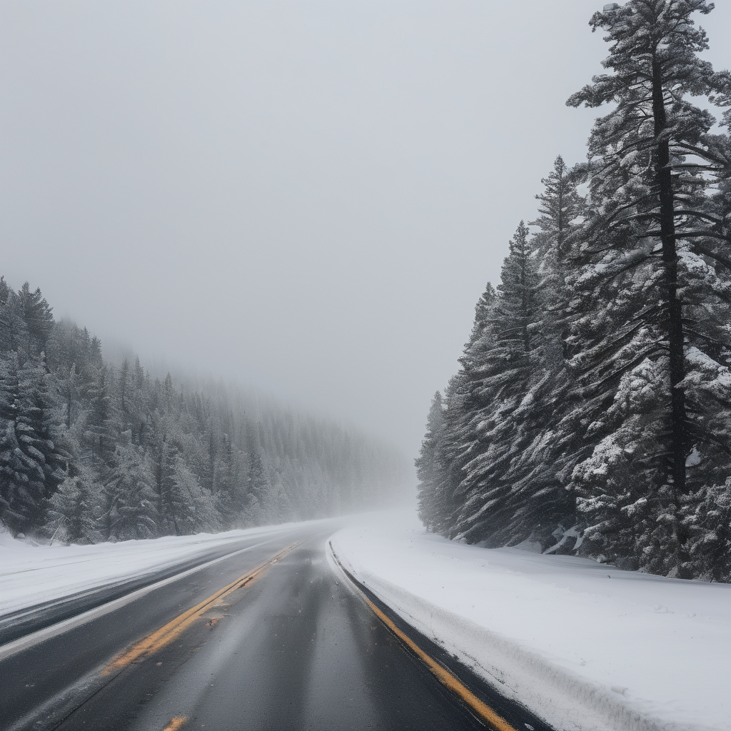 Winter Storm Snarls I-196 in Zeeland After Jackknifed Semi Crash