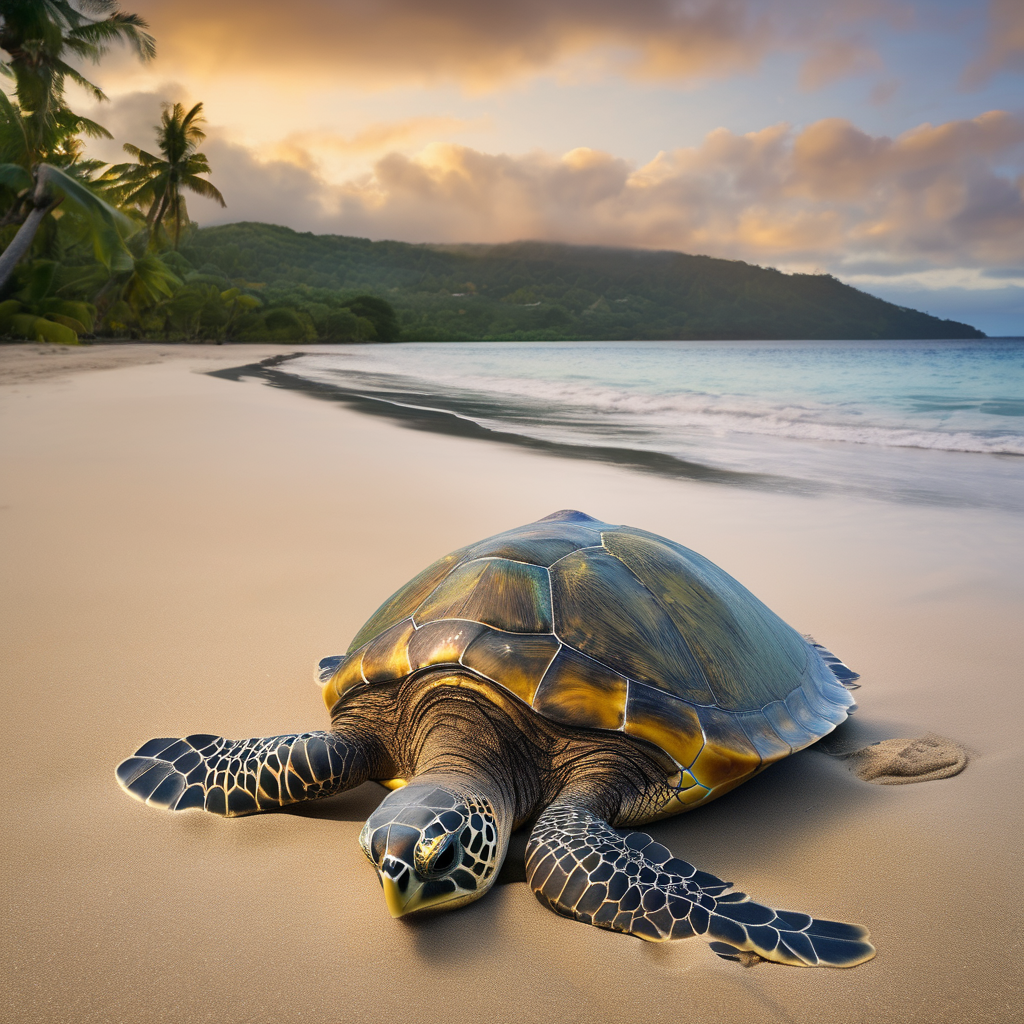 Two Green Turtles Tagged in Fiji's Beach Patrols