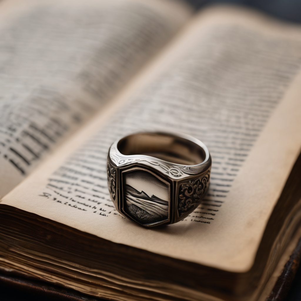 Cece Fein-Hughes Brontë-Inspired Signet Rings for Wuthering Heights Film