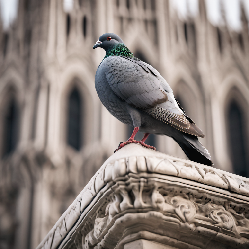 Milan Preps for 2026 Winter Olympics as Pigeons Roost at Duomo