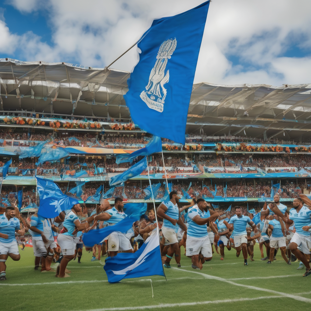 Fiji Fans Paint Perth Sevens in Blue
