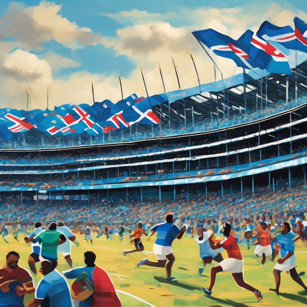 Fiji Fans Paint Perth Sevens in Blue