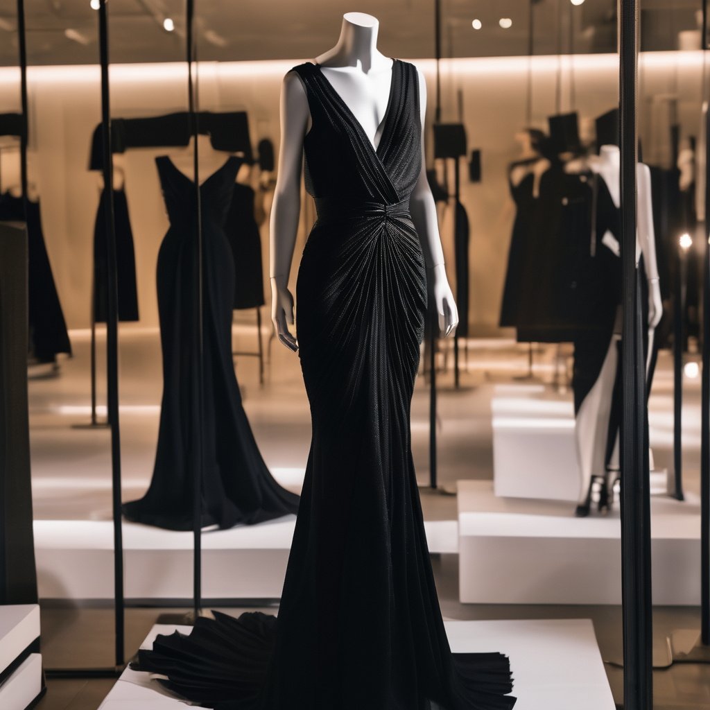 Olandria Carthen Stuns in YSL Cut-Out Gown at NYFW