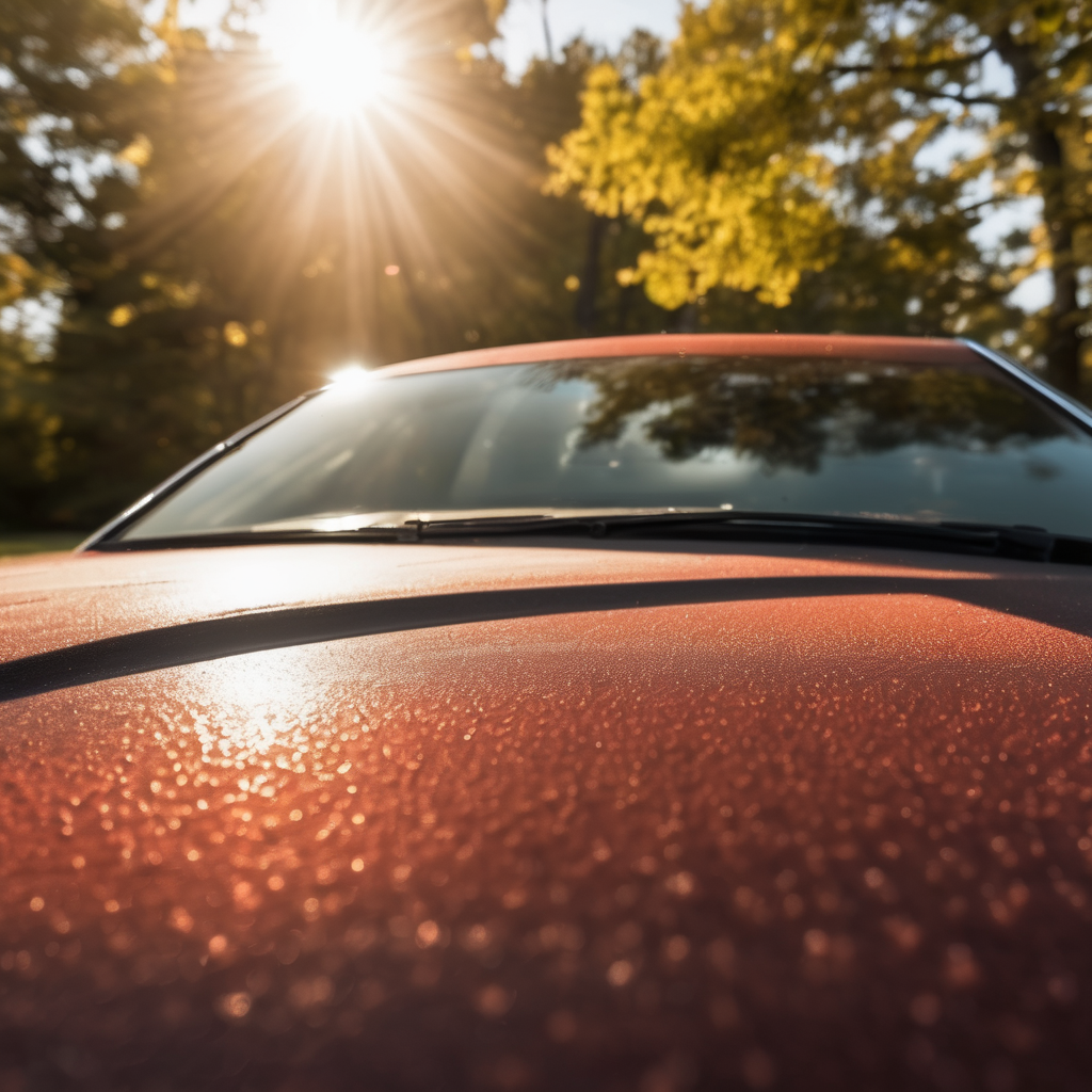 Dust from the Great Plains Covers Indiana Cars