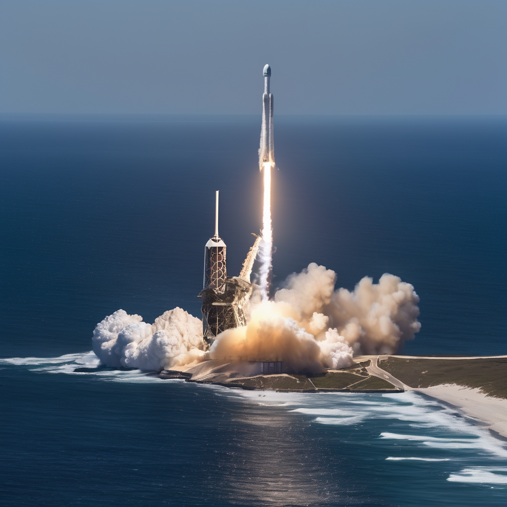 SpaceX Falcon 9 Lifts Off for Starlink Mission as Booster Touches Down at Sea