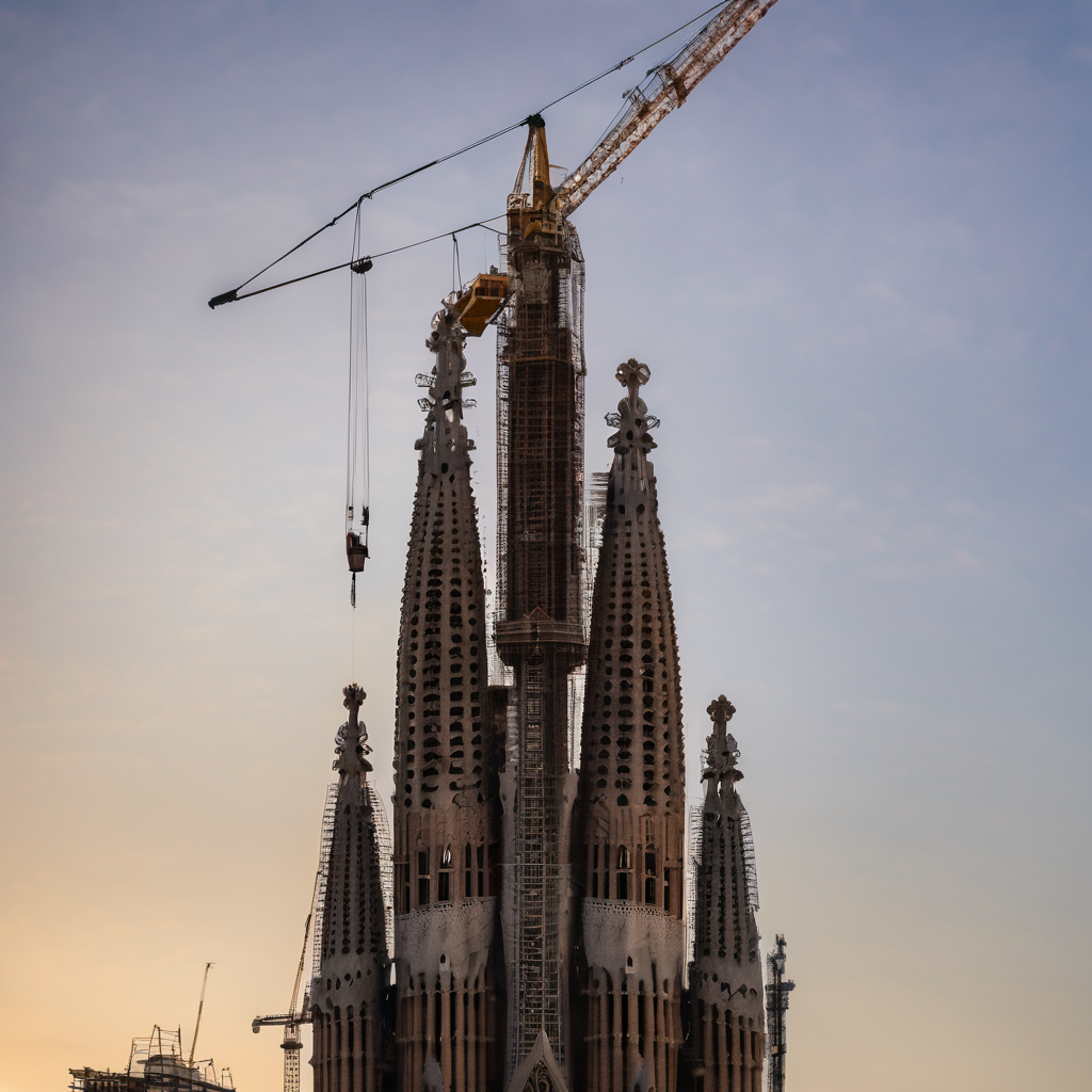 Sagrada Familia Reaches Historic Height as Cross Tops Tower