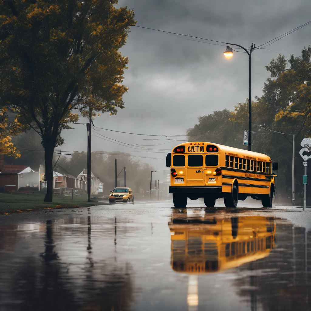 School Bus Safety Under Spotlight as Flood Scare Prompts Enforcement Actions