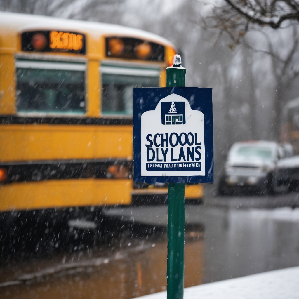 Winter Weather Slams the Region: Snow to Rain and School Delays Expected Monday