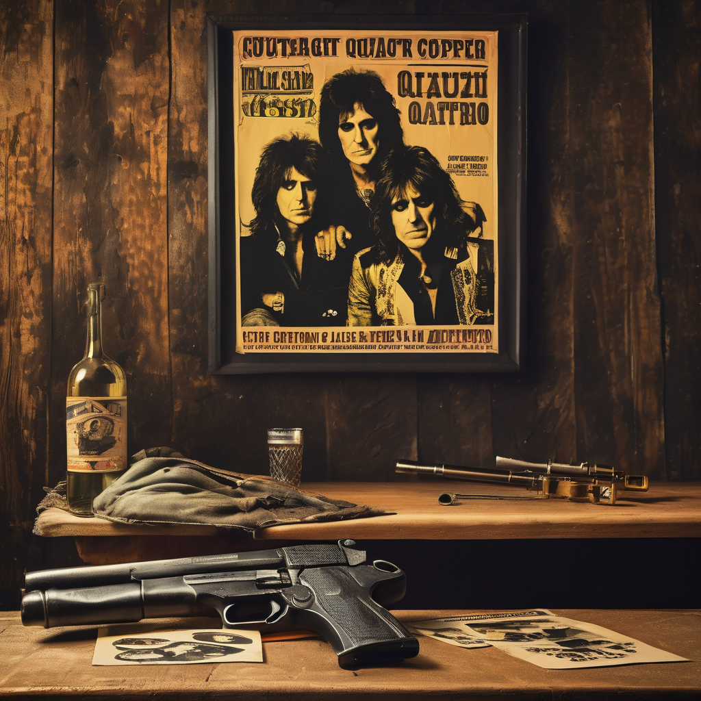 Backstage Dart-Gun Prank Sparks Laughs on Suzi Quatro and Alice Cooper's 1975 Welcome to My Nightmare Tour